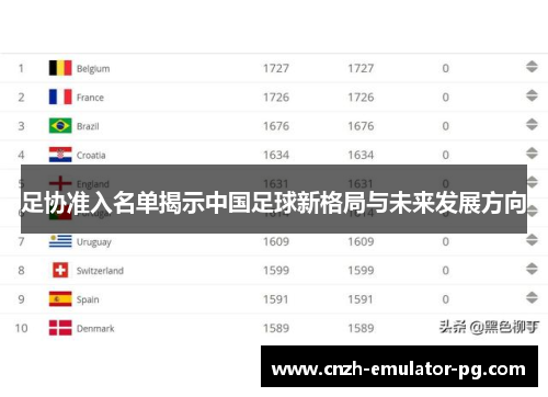 足协准入名单揭示中国足球新格局与未来发展方向 足协准入名单揭示中国足球新格局与未来发展方向